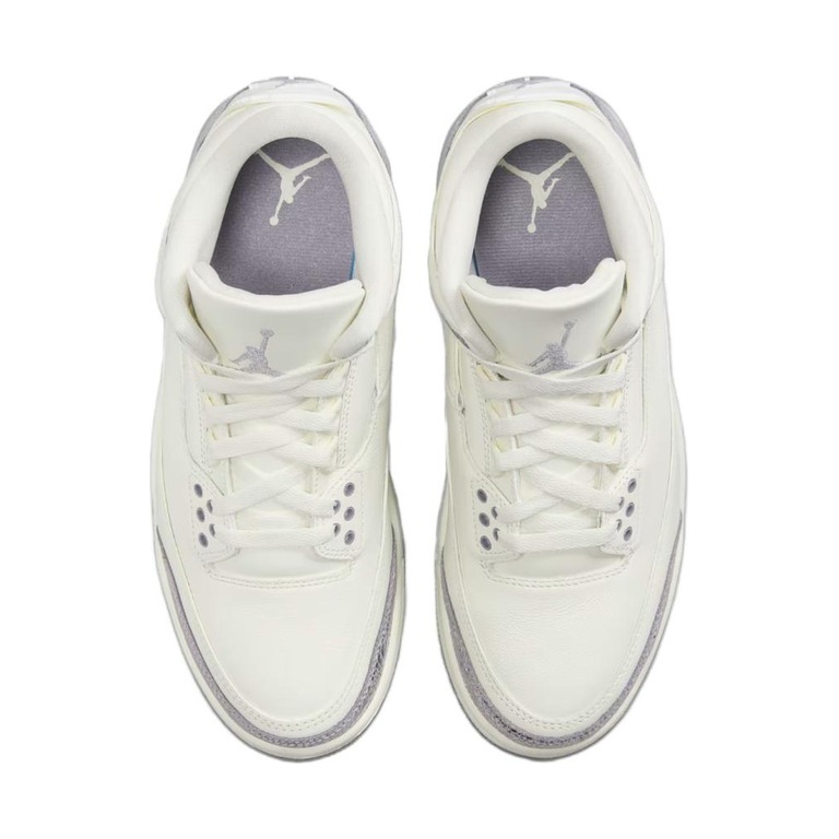Air Jordan 3 'White / Work Blue / Wolf Grey' Женские