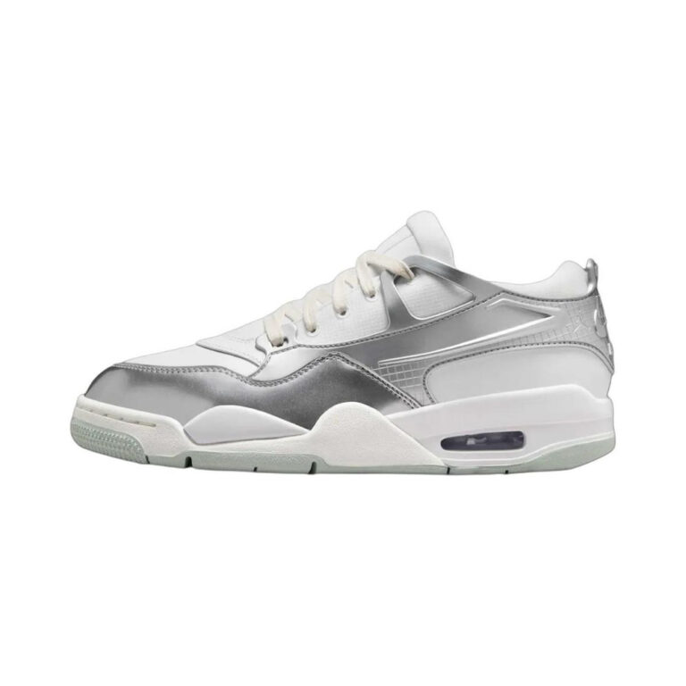 Air Jordan 4 'White / Photon Dust / Metallic Silver / Black' Женские