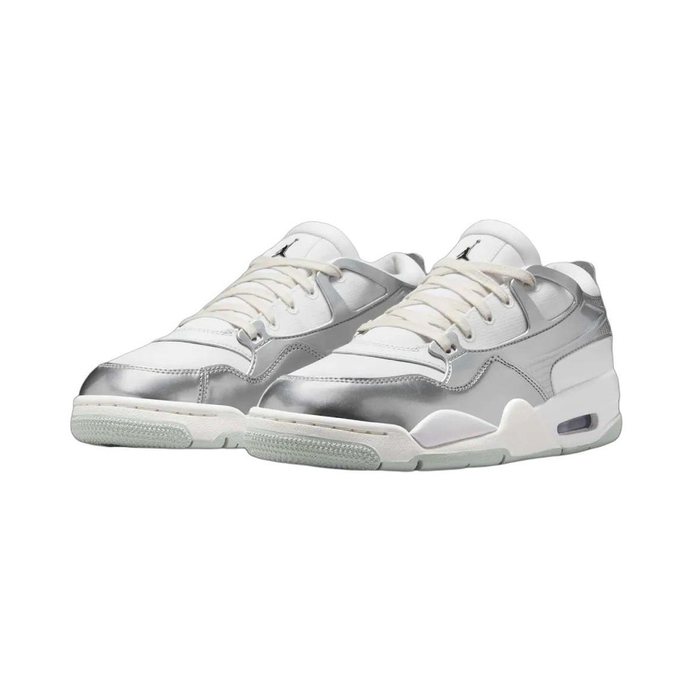 Air Jordan 4 'White / Photon Dust / Metallic Silver / Black' Женские