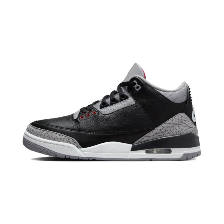 Air Jordan 3 'White / Photon Dust / Metallic Silver / Black' Мужские