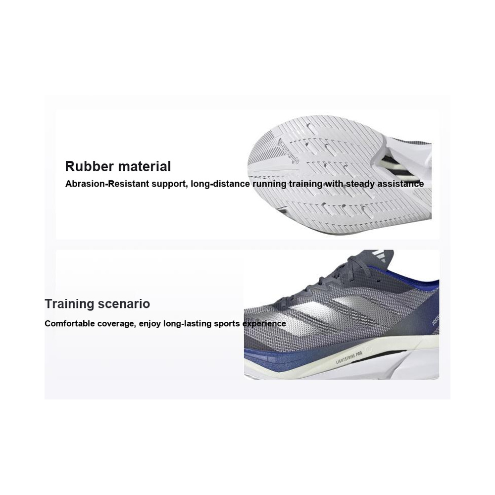 Adidas Adizero Boston 'Grey Silver Blue' Мужские