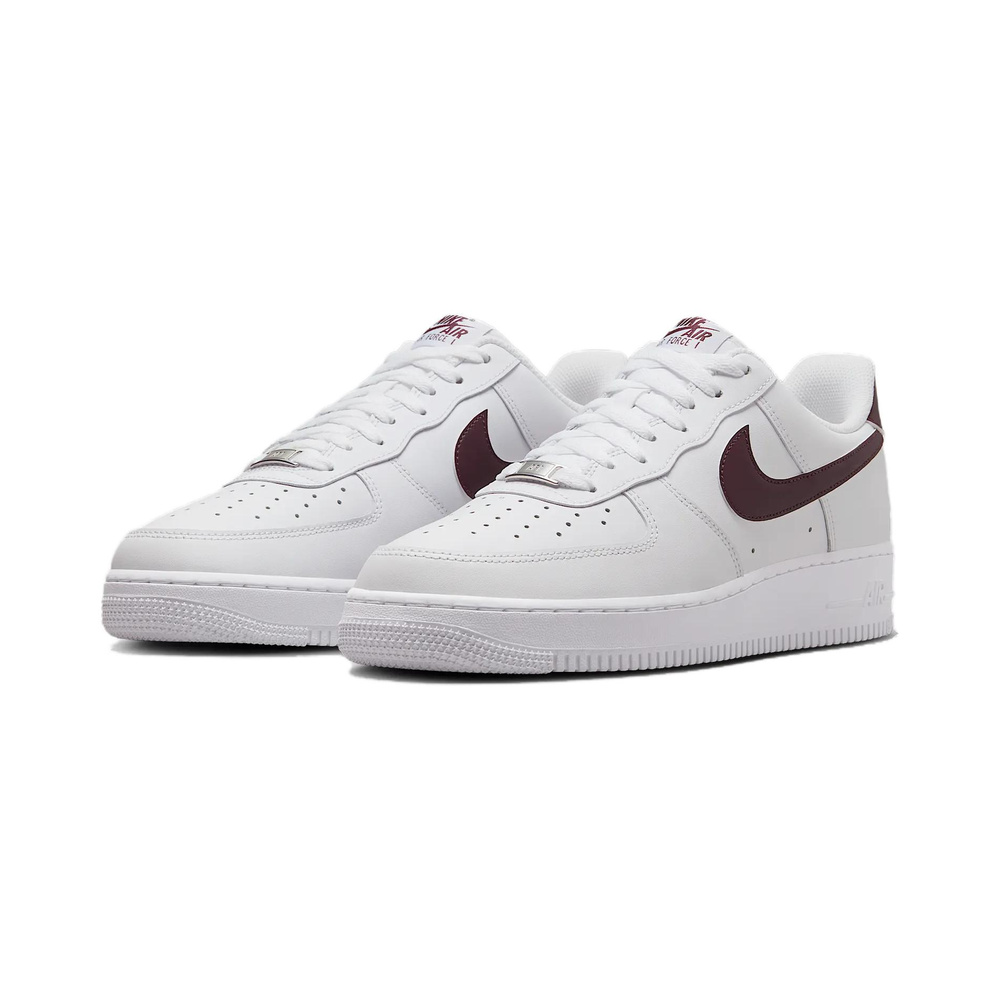Nike Air Force 'White / University Red / Metallic Silver' Мужские