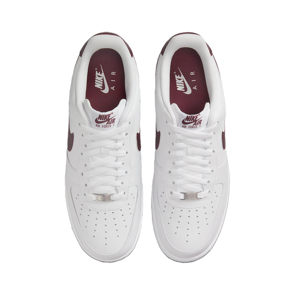 Nike Air Force 'White / University Red / Metallic Silver' Мужские