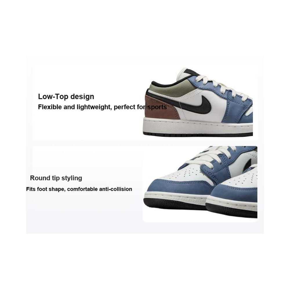 Air Jordan 1 Low 'Summit White / Light Bone / Stone' Унисекс