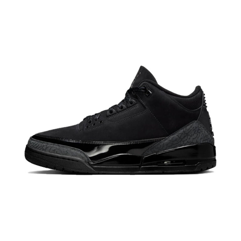 Air Jordan 3 'Black / Light Graphite / White' Мужские
