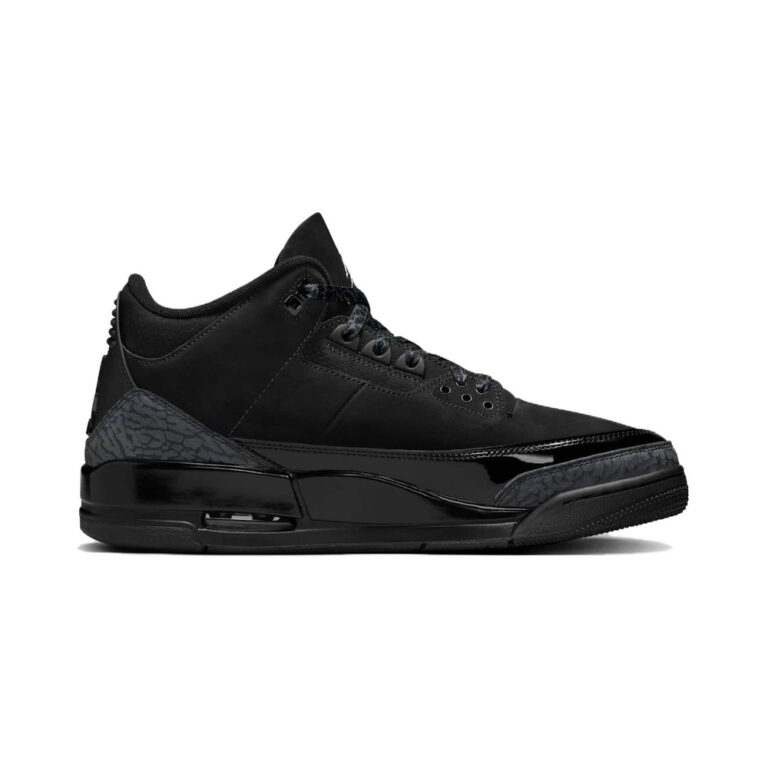 Air Jordan 3 'Black / Light Graphite / White' Мужские