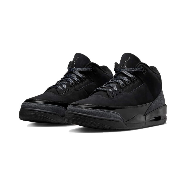 Air Jordan 3 'Black / Light Graphite / White' Мужские