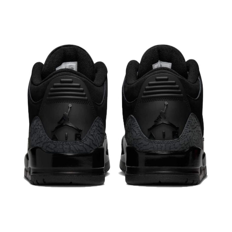 Air Jordan 3 'Black / Light Graphite / White' Мужские