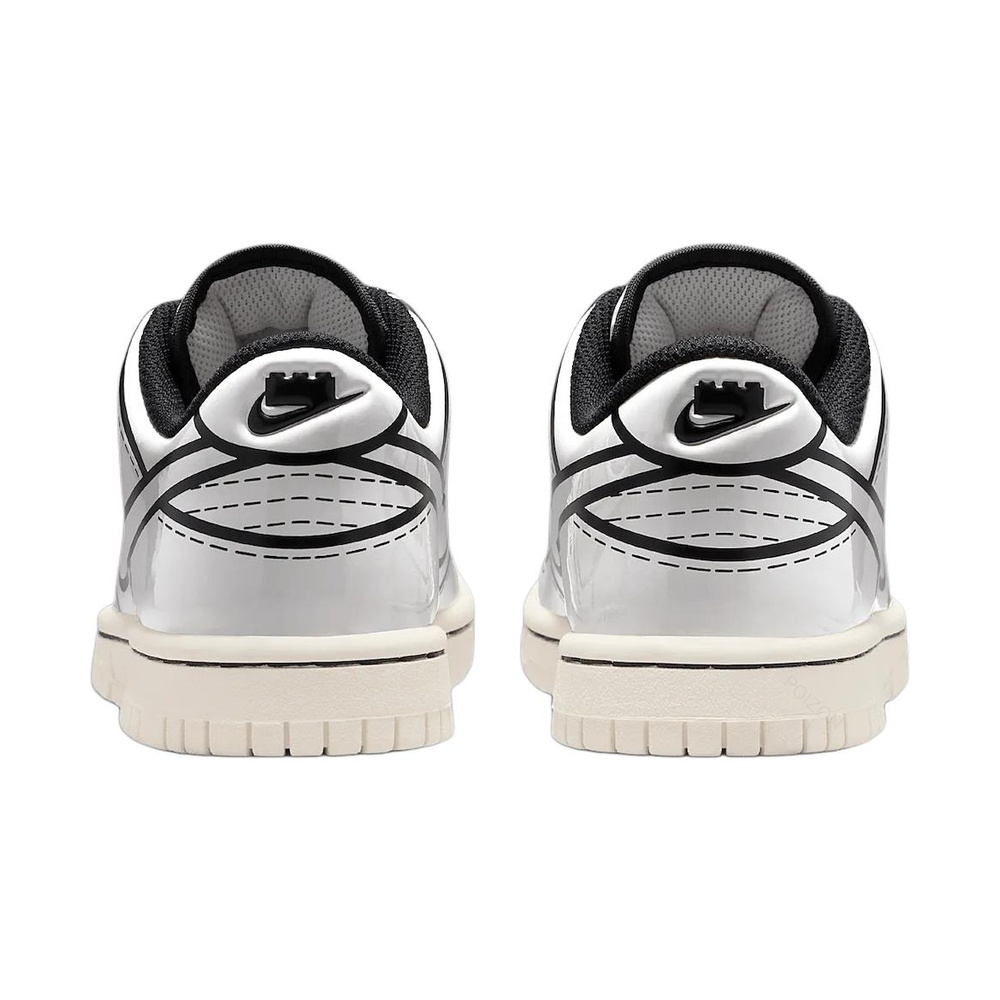 Nike Dunk Low 'Sail / Black / Rush Red / Sail' Унисекс