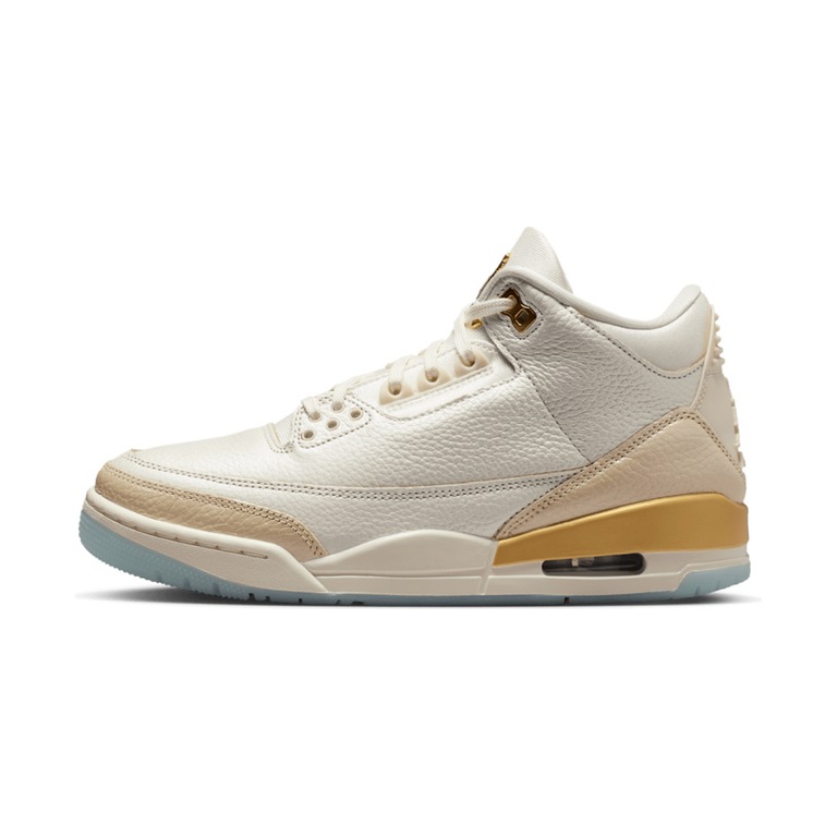 Air Jordan 3 'White / Smoke Grey / Black / Metallic Silver' Женские