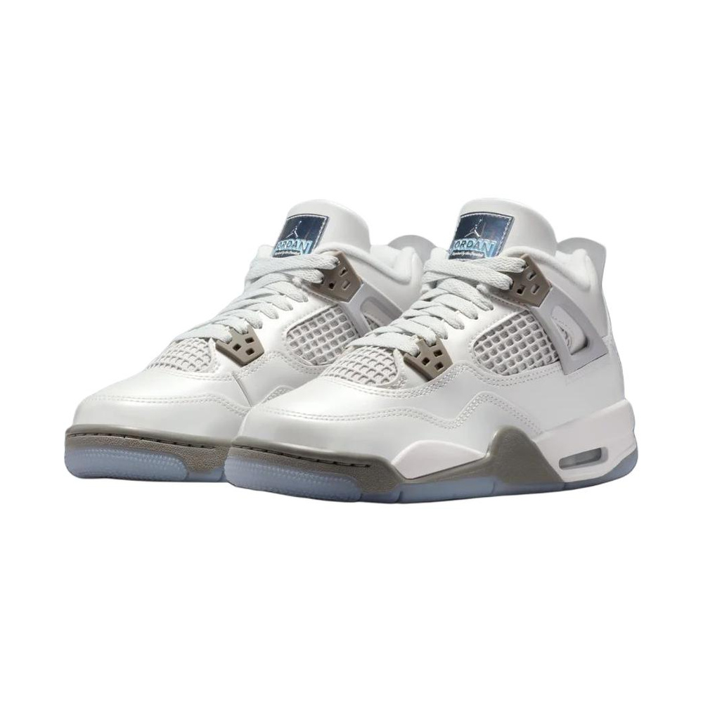 Air Jordan 4 'Black / Cobalt Bliss / Dark Smoke Grey / Metallic Silver' Унисекс