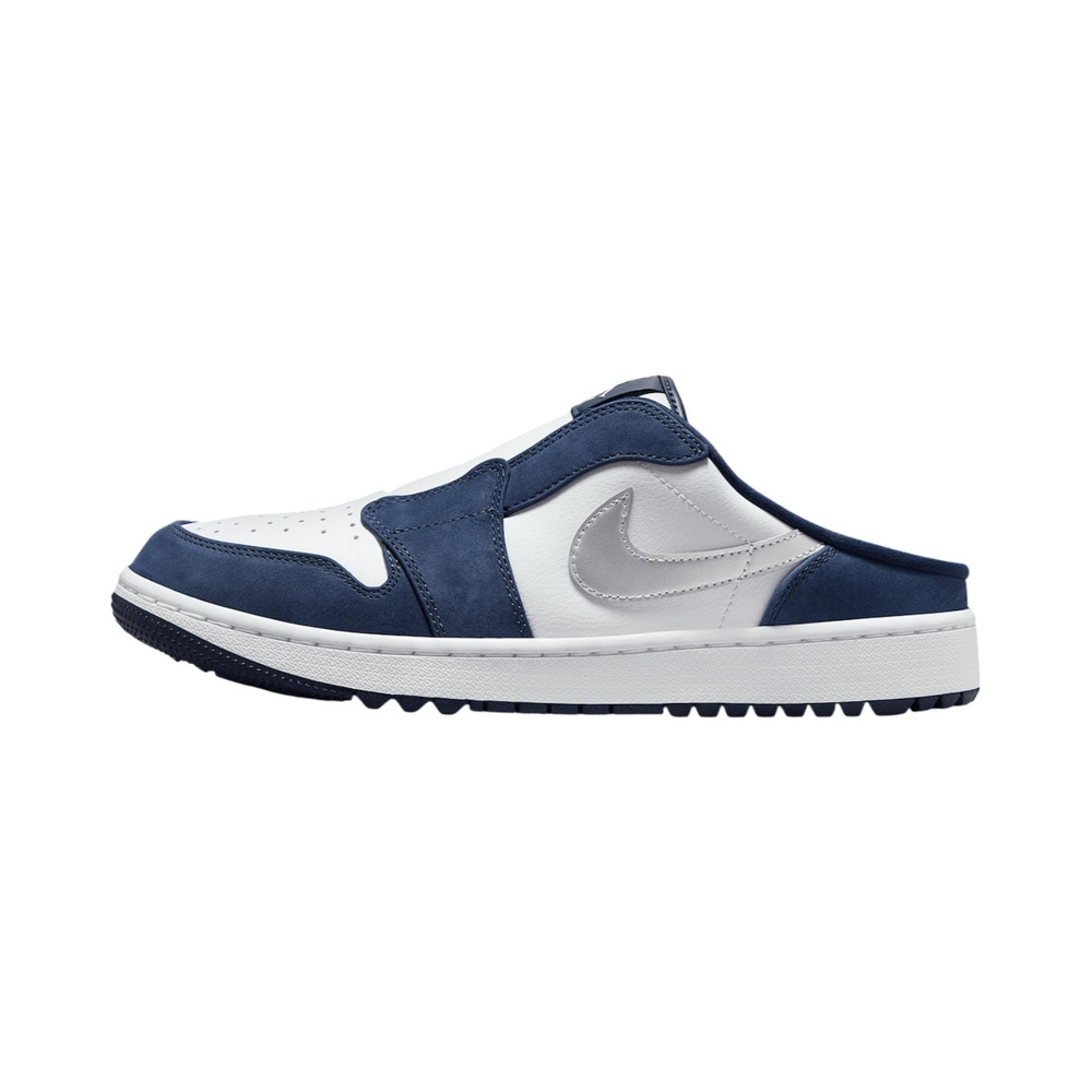 Air Jordan 1 'White / Midnight Navy / Metallic Silver' Мужские