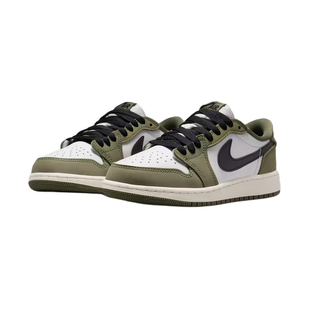 Air Jordan 1 'Medium Olive / Olive Flak / Vivid Purple' Унисекс