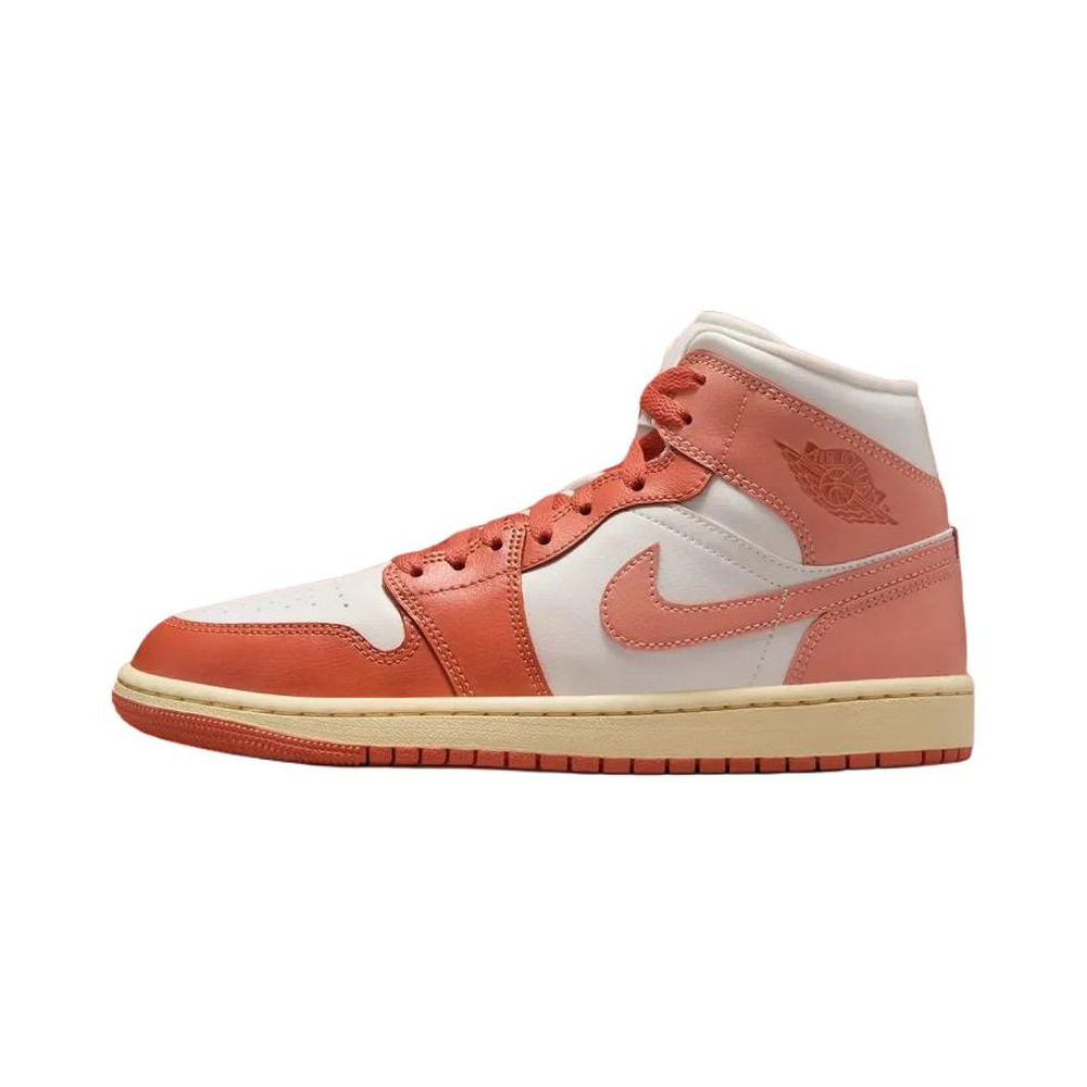 Air Jordan 1 Mid 'Pink Foam / Pink Rise / White / Ashen Slate' Женские