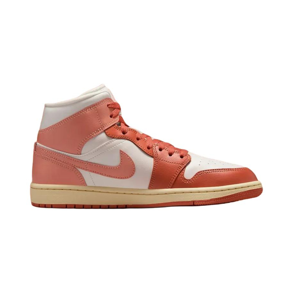 Air Jordan 1 Mid 'Pink Foam / Pink Rise / White / Ashen Slate' Женские