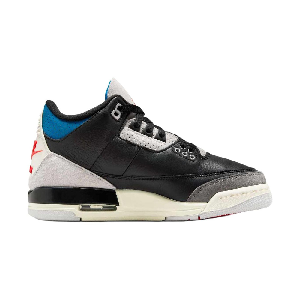 Air Jordan 3 'Black / Metallic Silver / Anthracite / Black' Унисекс