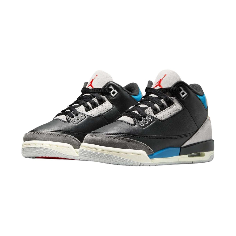 Air Jordan 3 'Black / Metallic Silver / Anthracite / Black' Унисекс