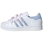 White / Light Pink Blue / Soft Purple