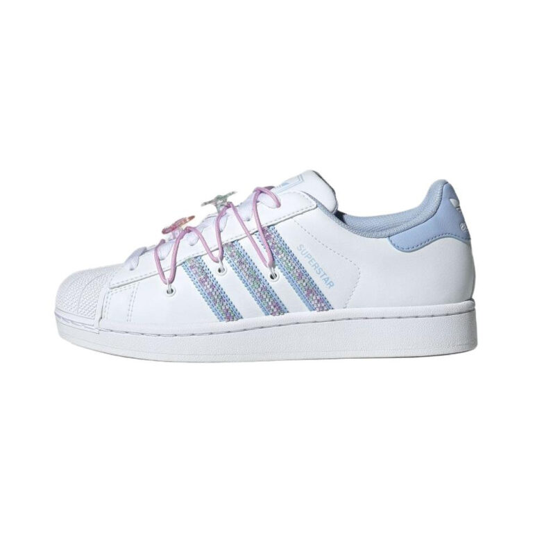 Adidas Superstar 'White / Light Pink Blue / Soft Purple' Женские