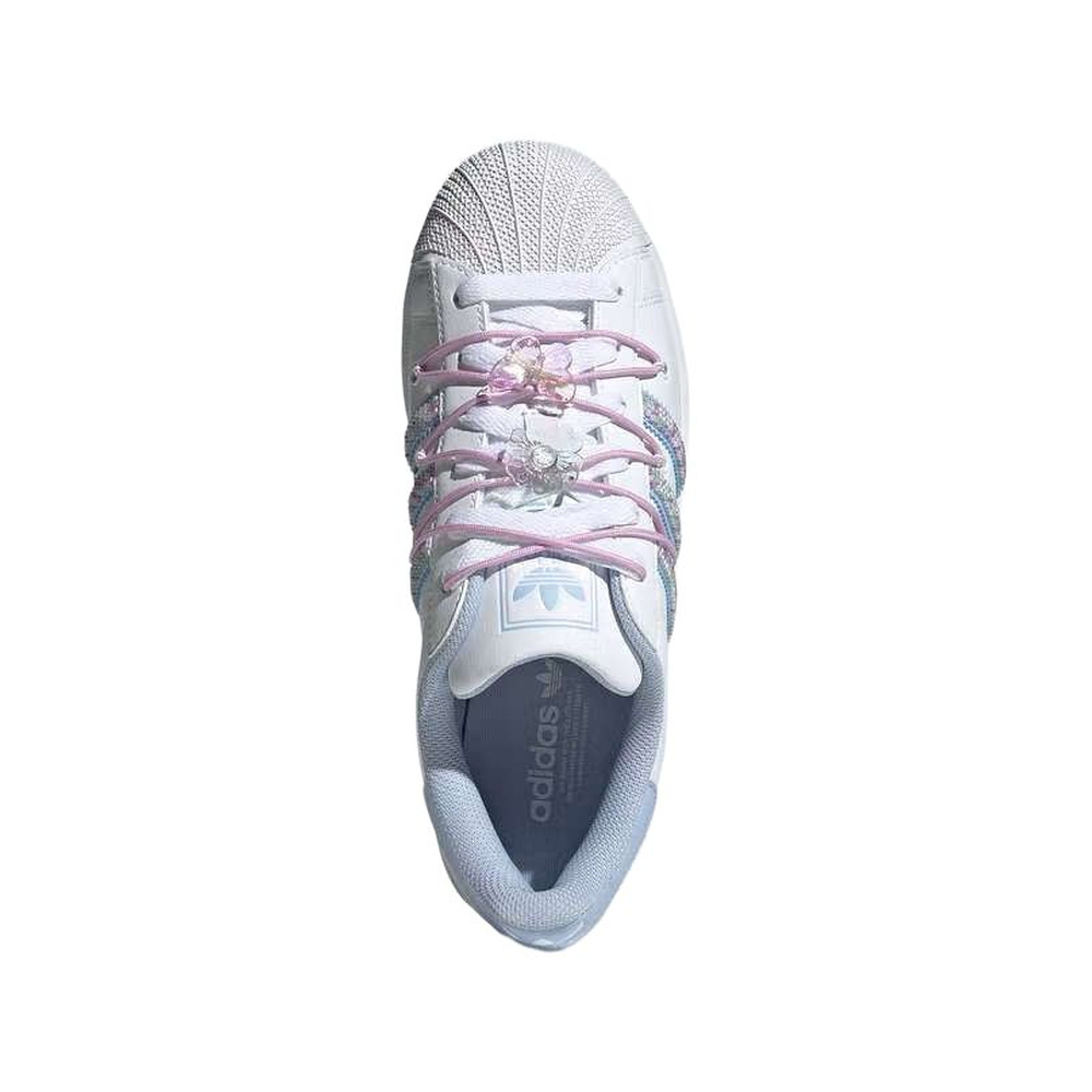 Adidas Superstar 'White / Light Pink Blue / Soft Purple' Женские