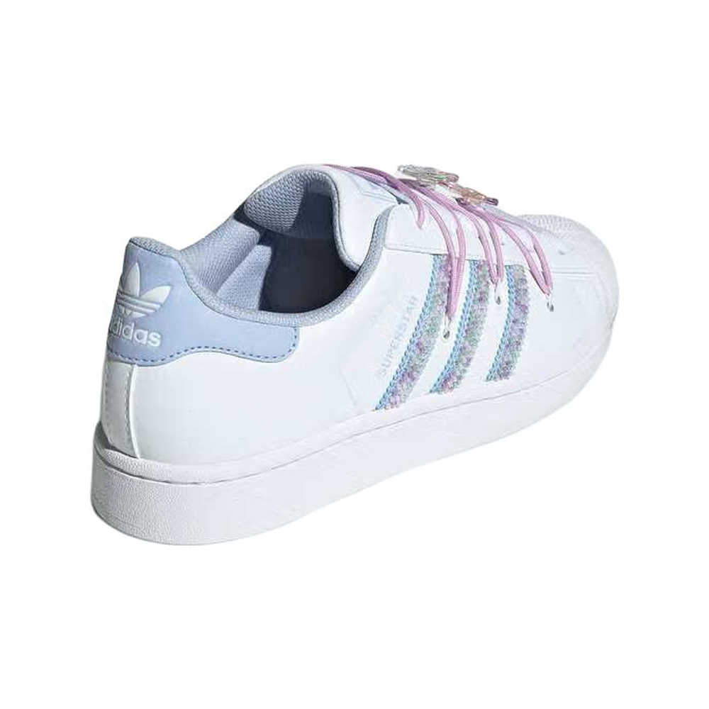 Adidas Superstar 'White / Light Pink Blue / Soft Purple' Женские