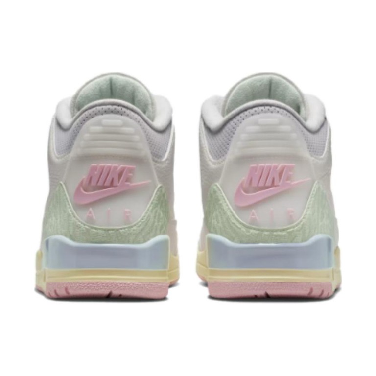 Air Jordan 3 'White / Platinum Tint / Gum Light Brown / Black' Мужские