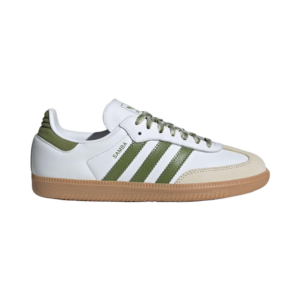Adidas Samba OG 'White / Olive Green / Yellow' Женские