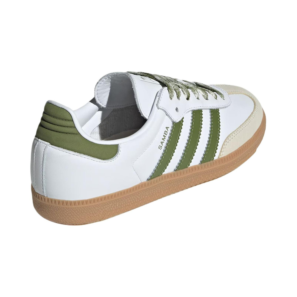 Adidas Samba OG 'White / Olive Green / Yellow' Женские