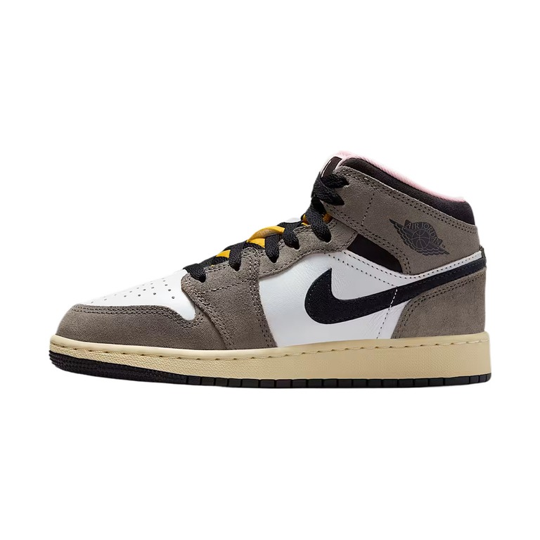 Air Jordan 1 'White / Black / Laser Crimson / Metallic Silver' Унисекс