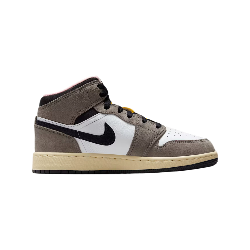 Air Jordan 1 'White / Black / Laser Crimson / Metallic Silver' Унисекс