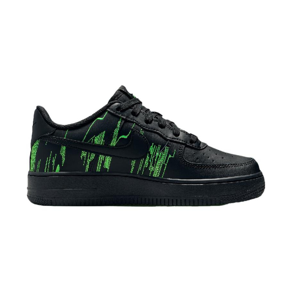 Nike Air Force 1 'Black / Green Strike / Vivid Purple / Black' Унисекс