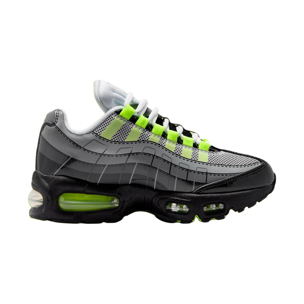 Nike Air Max 95 'Black / Dark Smoke Grey / Smoke Grey / Metallic Silver' Унисекс