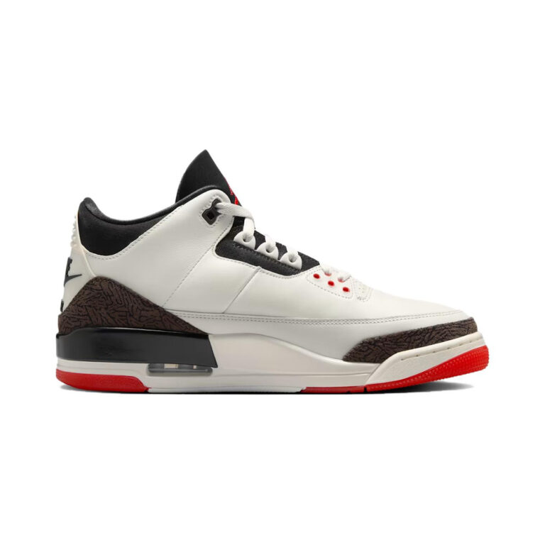 Air Jordan 3 'Sail / University Red / Pale Ivory / Black' Мужские