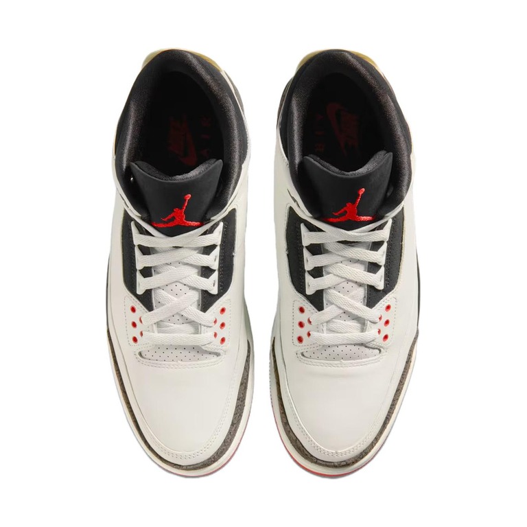 Air Jordan 3 'Sail / University Red / Pale Ivory / Black' Мужские