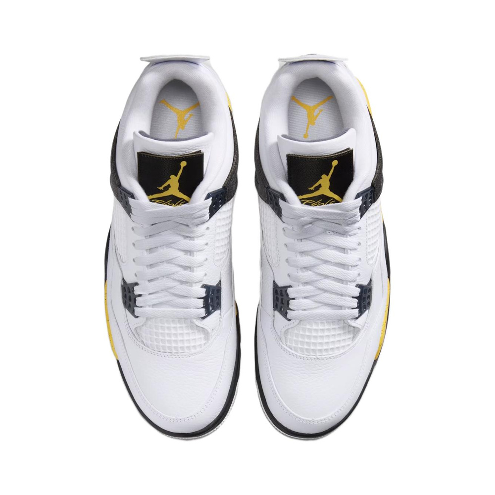 Air Jordan 4 'Jordan 4 Retro "Tour Yellow" Men's Shoes - White / Dark Blue Grey / Black / Tour Yellow' Мужские