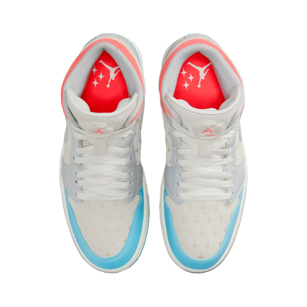 Air Jordan 1 Mid 'Light Khaki / White' Женские