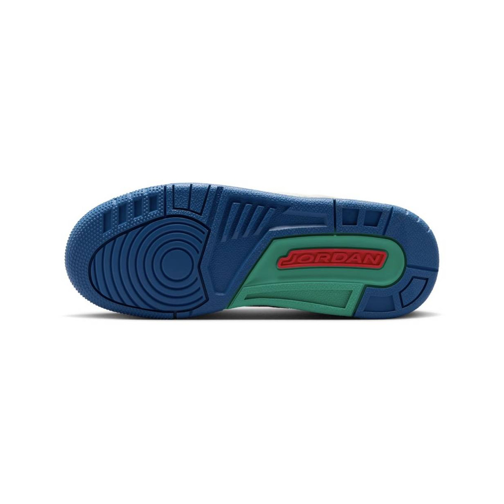 Air Jordan 3 'Jordan 3 Retro "Play Your Way" Big Kids' Shoes - Chalk / True Blue / Kinetic Green / Track Red' Унисекс