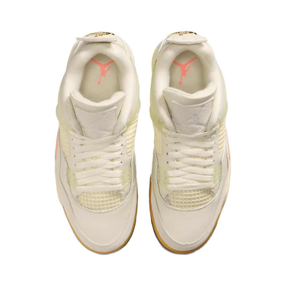 Air Jordan 4 'Coconut Milk / Bright Mango / Muslin' Женские