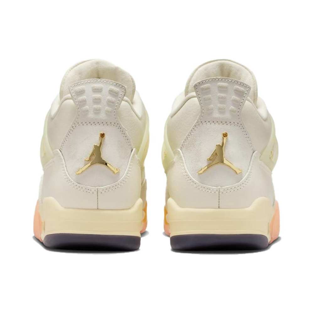 Air Jordan 4 'Coconut Milk / Bright Mango / Muslin' Женские