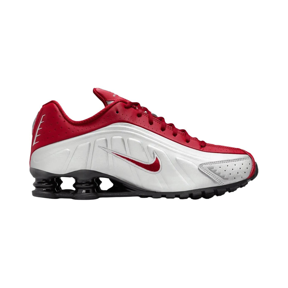 Nike Shox R4 'Metallic Silver / Black / Team Crimson' Мужские