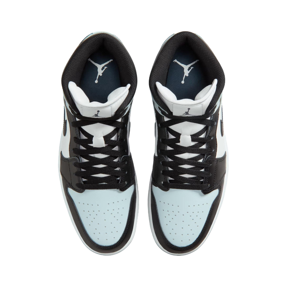 Air Jordan 1 Mid 'Black / Aura / White / Squadron Blue' Мужские