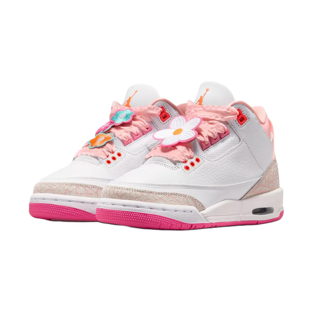 Air Jordan 3 'Pearl Pink / Pink Bloom / Pink Glow / Hyper Orange' Мужские