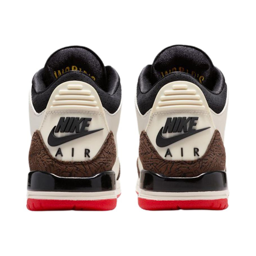 Air Jordan 3 'Sail / University Red / Pale Ivory / Black' Унисекс