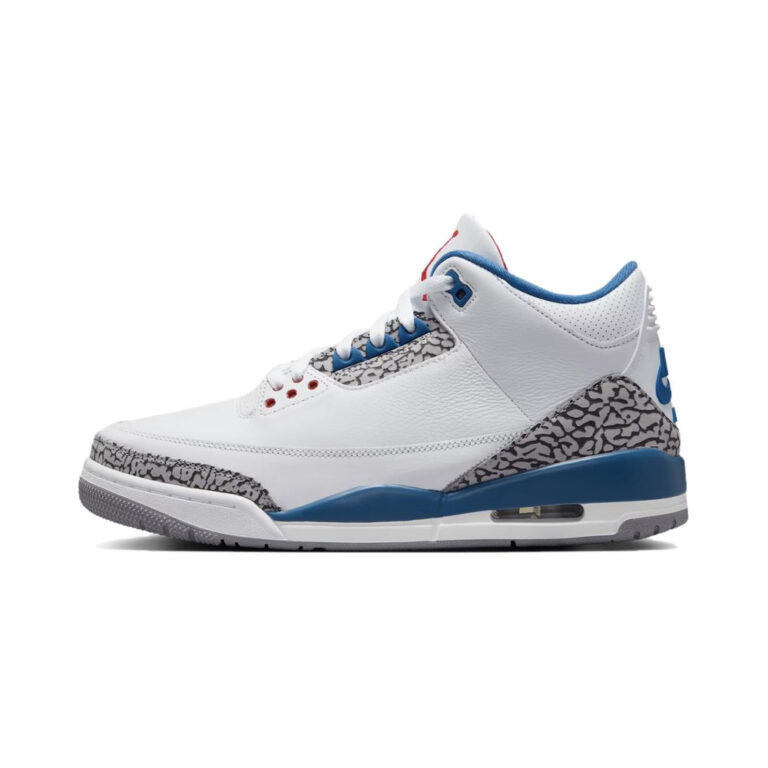Air Jordan 3 'White / True Blue / Fire Red' Мужские
