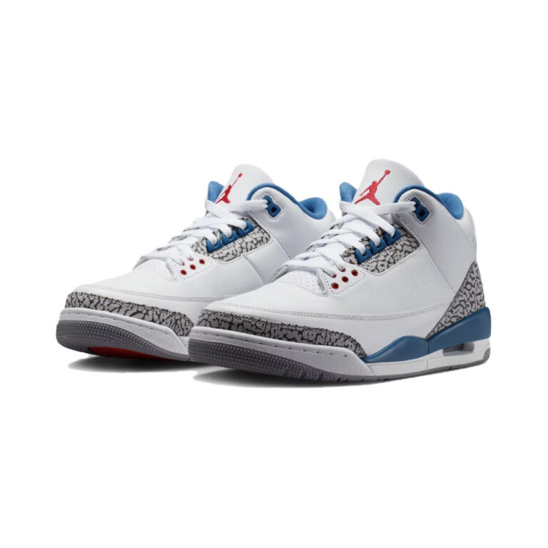 Air Jordan 3 'White / True Blue / Fire Red' Мужские