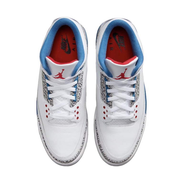 Air Jordan 3 'White / True Blue / Fire Red' Мужские