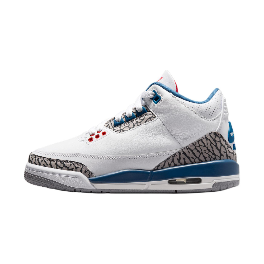 White / True Blue / Cement Grey / Fire Red