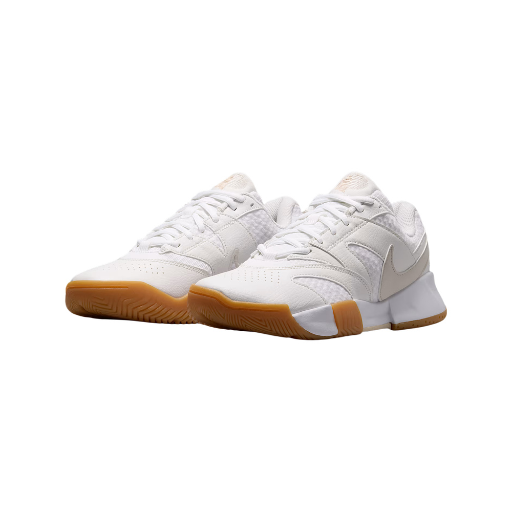 Nike Court Lite 4 'White / Summit White / Linen / Light Orewood Brown' Женские