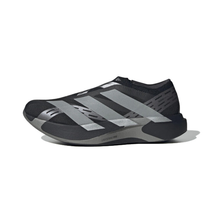 Adidas Adizero Evo SL Laceless 'Black / Metallic Silver / Metallic Grey' Мужские
