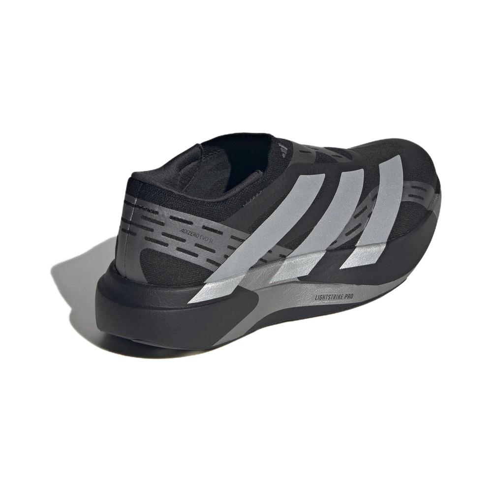 Adidas Adizero Evo SL Laceless 'Black / Metallic Silver / Metallic Grey' Мужские